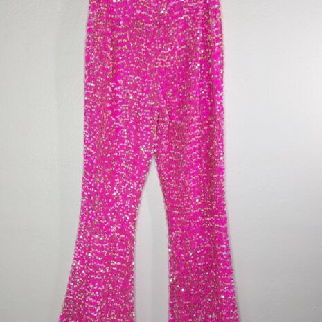 PINK SEQUIN PARTY PANTS